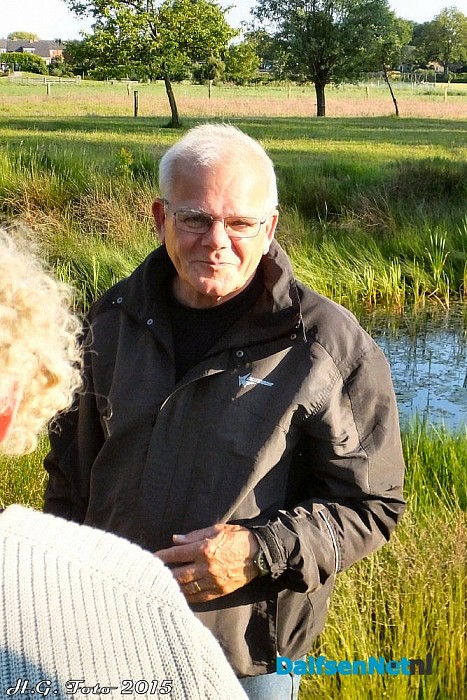 Jonge ooievaar Hoonhorst geringd. - Foto: H.G. Foto