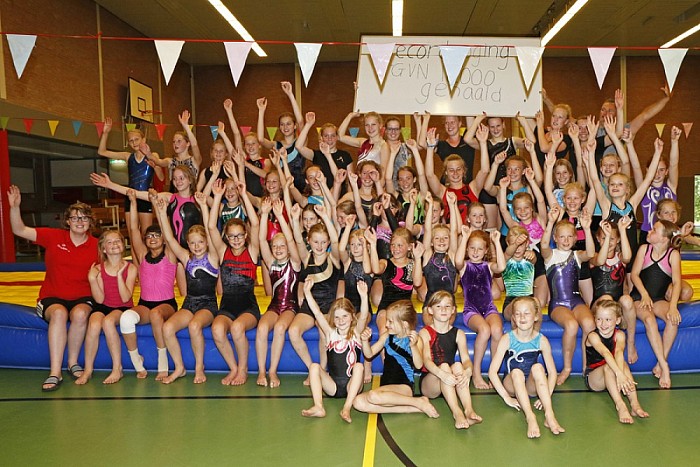 Recordpoging saltospringen gelukt! - Foto: Paul Scholten