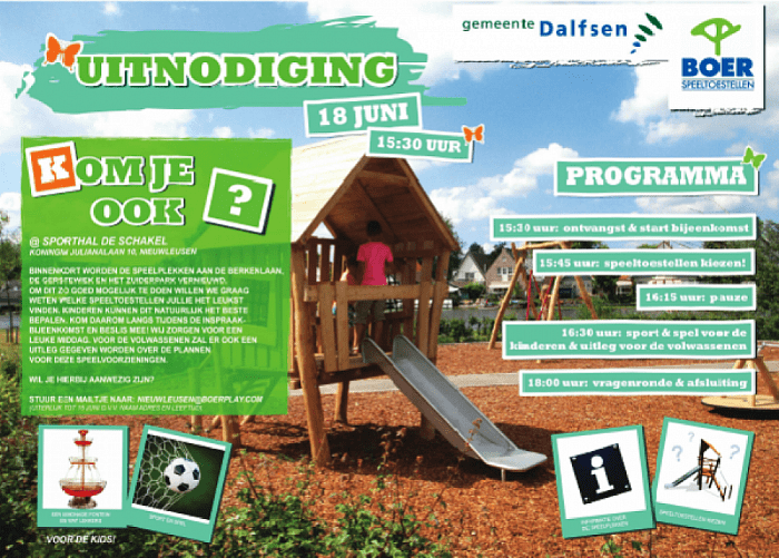 Inspraakbijeenkomst speeltuinen in Nieuwleusen - Foto: Eigen geleverde foto