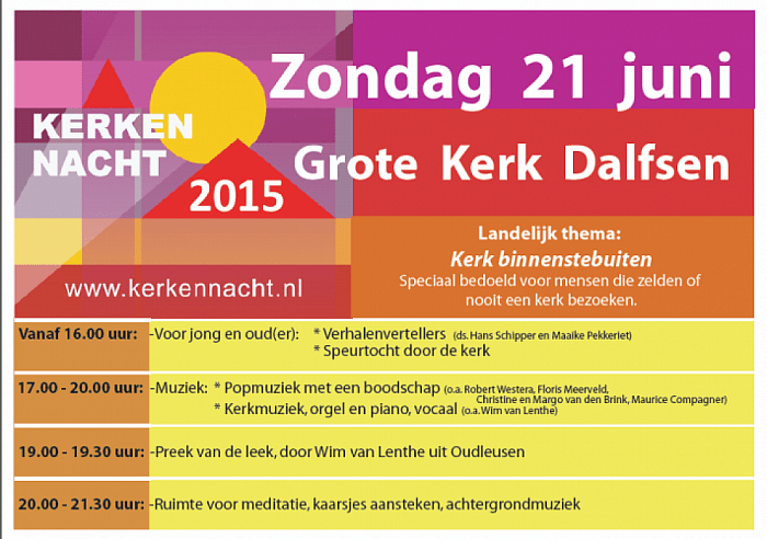Kerkennacht Grote Kerk Dalfsen 21 juni - Foto: Eigen geleverde foto