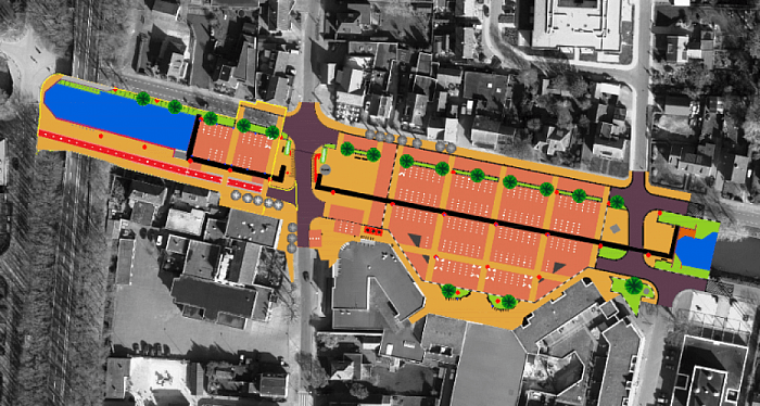 Start werkzaamheden Kroonplein - Foto: Gemeente Dalfsen