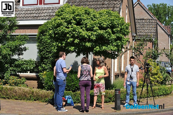 RTL voor opnames in Duurzaam Hoonhorst - Foto: Johan Bokma