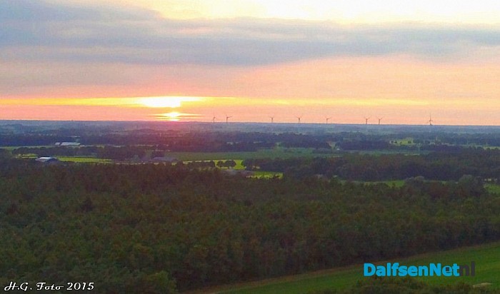 Zonsondergang.