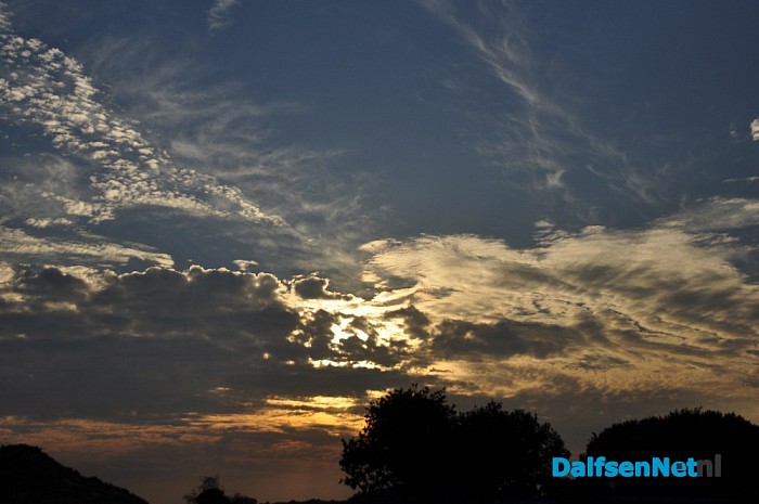 Mooie lucht foto`s gisteravond