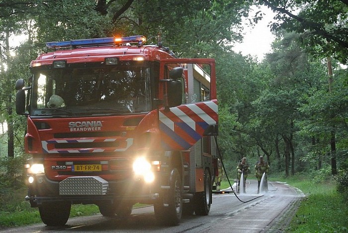 1500 liter olie op de weg - Foto: Niels Jansen