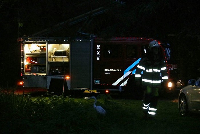 Klein brandje aan de Markeweg - Foto: Niels Jansen