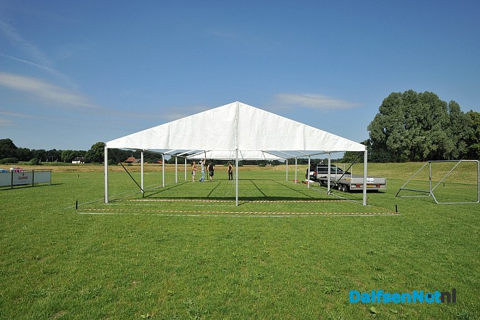 Opbouw Vechtival Outdoor Dalfsen gestart - Foto: Johan Bokma