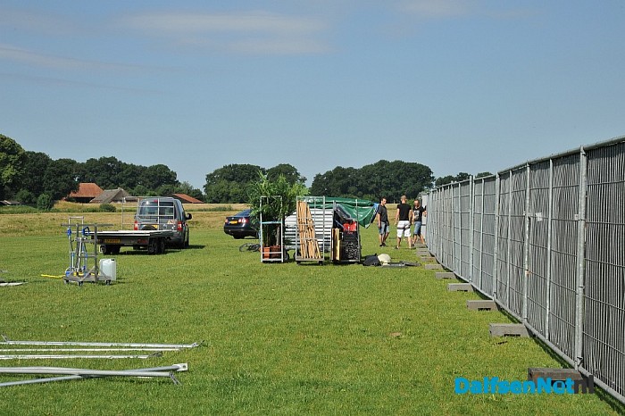 Opbouw Vechtival Outdoor Dalfsen gestart - Foto: Johan Bokma