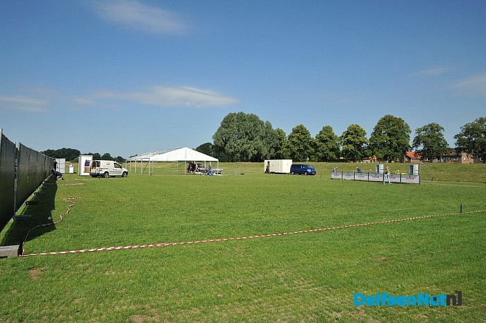 Opbouw Vechtival Outdoor Dalfsen gestart - Foto: Johan Bokma