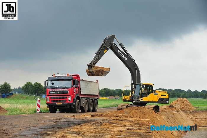 Update werkzaamheden project nevengeul Vilsteren - Foto: Johan Bokma