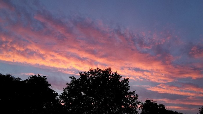 Zonsondergang in het Dalfser Emmen - Foto: Eigen geleverde foto