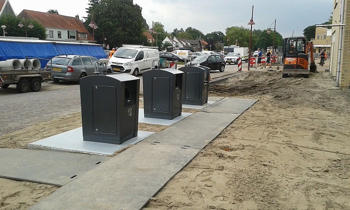 Ondergrondse containers zijn een feit - Foto: Eigen geleverde foto