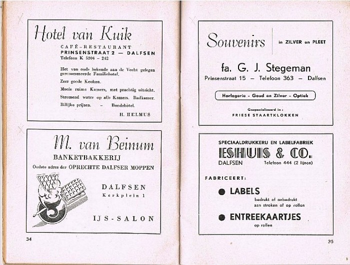 DALFSEN… ’t ligt zo vriendelijk. 1953 - Foto: Wim