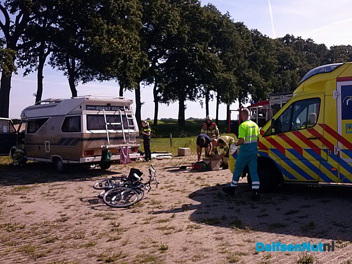 Camper in de brand