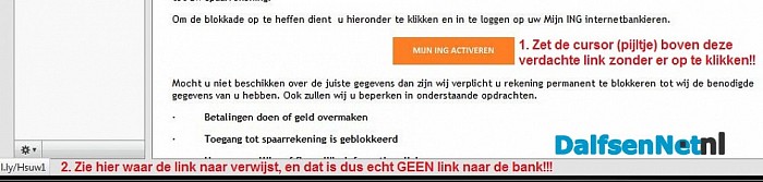 Bestemming van een link detecteren