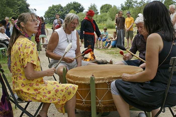 Inheemse Drum Tour bij  De Stokte in Dalfsen - Foto: Paul Scholten