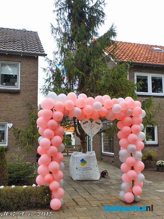Boom van negen meter op de oprit. - Foto: H.G. Foto