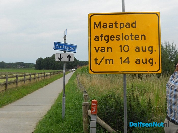 Maatpad afgesloten
