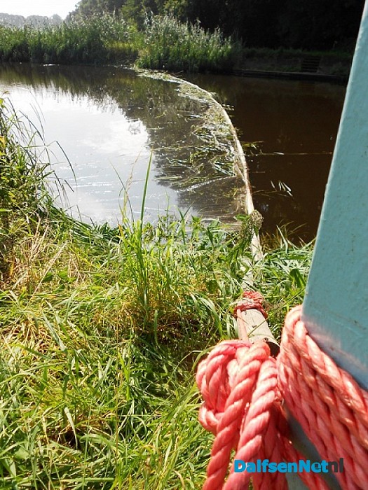 Waterplanten maaien in het kanaal tussen Heino en Dalfsen