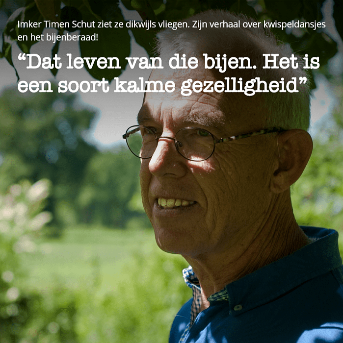 Imker Timen ‘ziet ze vliegen’ - Foto: Eigen geleverde foto