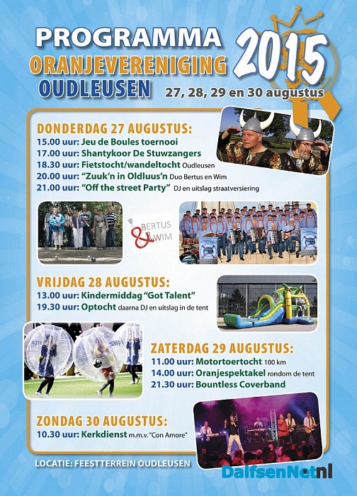 Oudleusen heeft weer Oranjefeest.