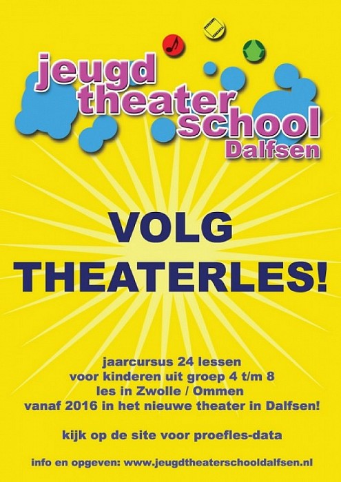 Maak kennis met Jeugdtheaterschool Dalfsen - Foto: Eigen geleverde foto