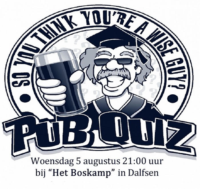 Pubquiz aanstaande woensdag bij “Het Boskamp” - Foto: Eigen geleverde foto