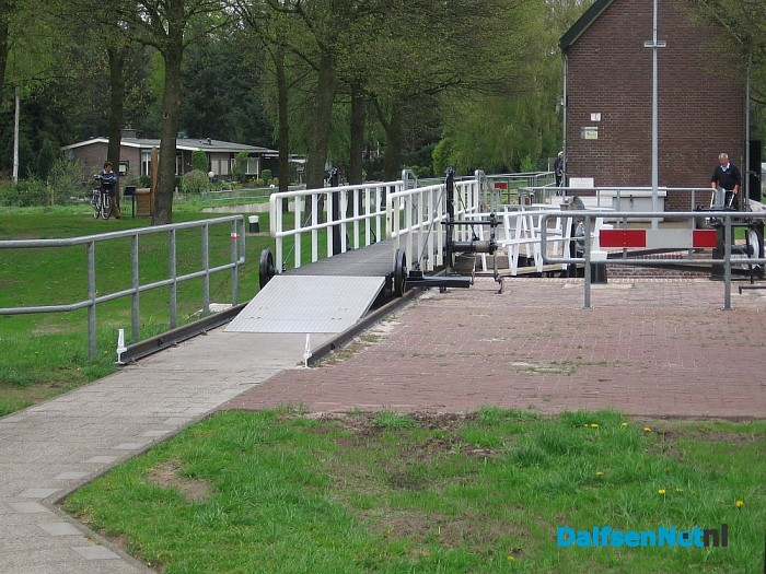 Afsluiting brug stuw voor scootmobielen