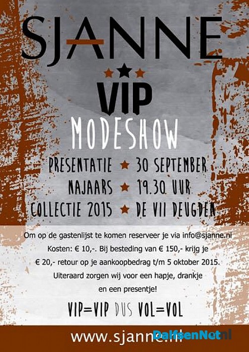 Modeshow Sjanne
