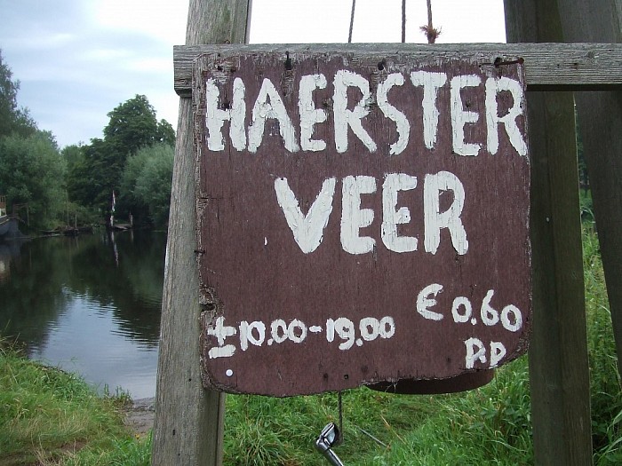 Het Haersterveer over de Vecht bij Zwolle - Foto: Wim