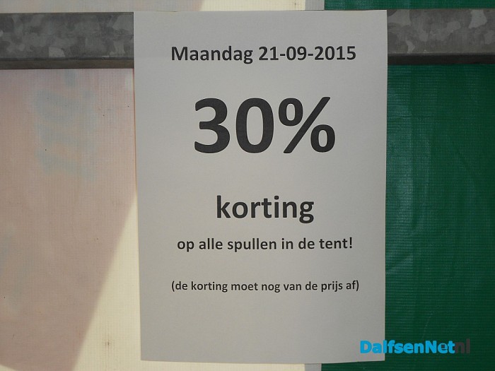 Volgende tentfeest is al weer begonnen