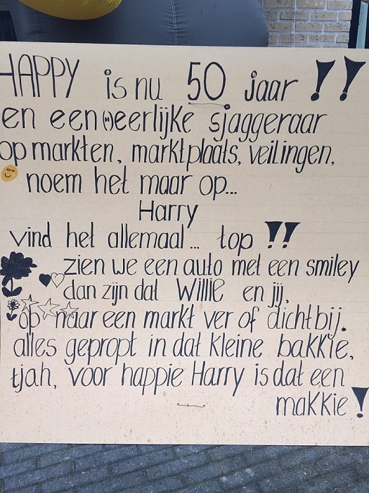 Vandaag is Harry Knuver jarig, hij is al 50! - Foto: Eigen geleverde foto