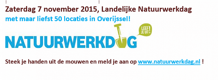 Doe mee aan de landelijke Natuurwerkdag