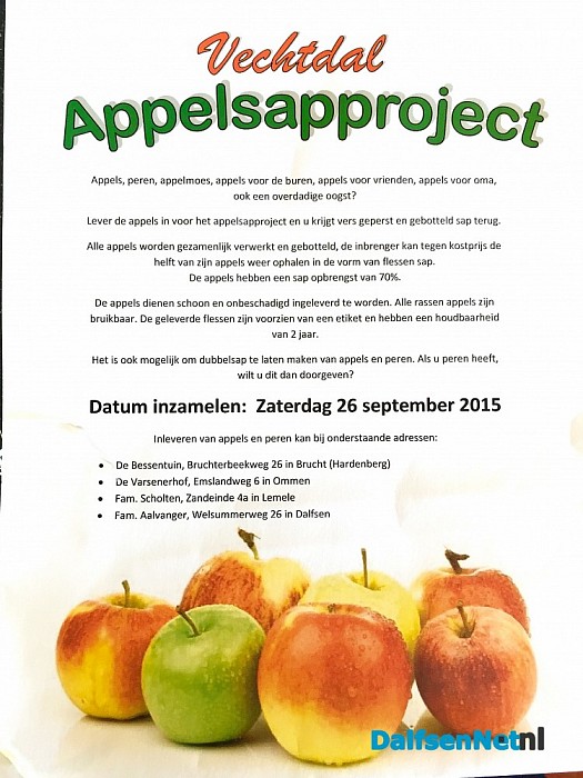 Vechtdal Appelsapproject van start!