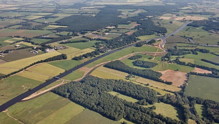 Luchtopname nevengeul Vilsteren - Foto: Eigen geleverde foto