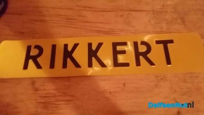 Nummerplaat gevonden