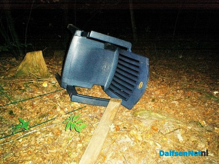 Illegale vuilstort in natuurgebied