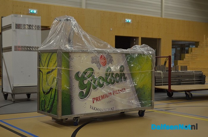 Jetzt geht’s los de opbouw van het Dalfser Oktoberfest is begonnen - Foto: Johan Bokma
