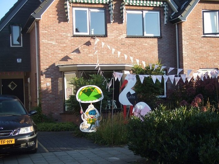 Ook feest in Dalfsen bij Lotte en Erick. - Foto: Wim