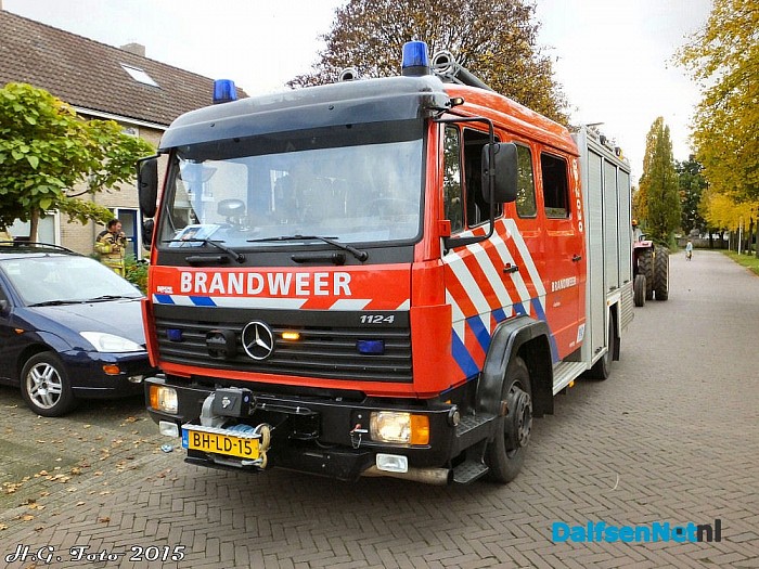 Brandgerucht Henri Dunant straat. - Foto: H.G. Foto