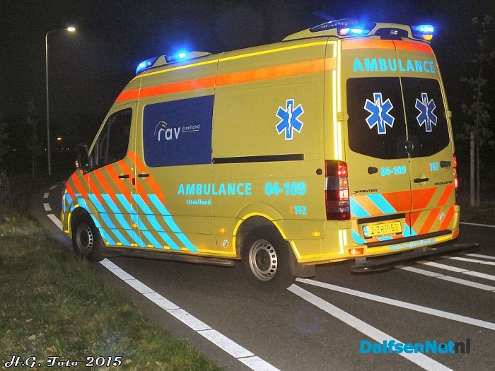 Ongeval Jagtlusterallee / Dedemsweg. - Foto: H.G. Foto