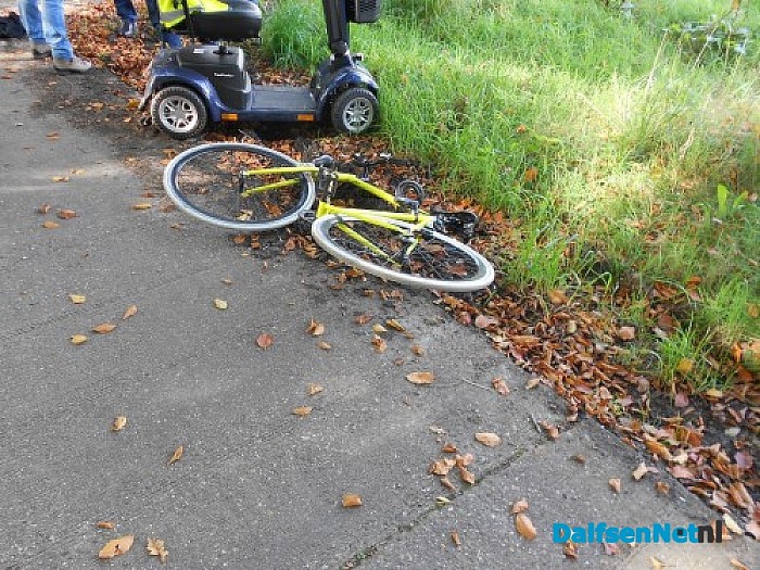 Ongeval scootmobiel met fietser