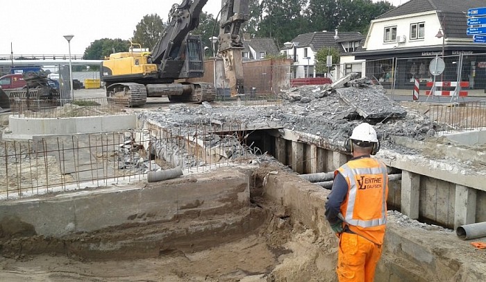 Voorgang werkzaamheden overkluizing - Foto: Eigen geleverde foto
