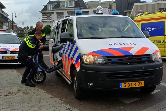 Ongeval Stationsweg Ommen. - Foto: Niels Jansen