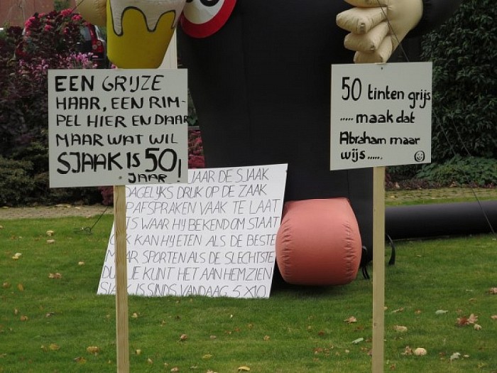 Wie is de Sjaak en is 50 in Lemelerveld - Foto: Wim