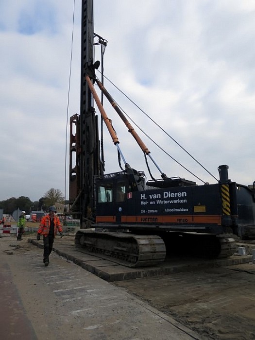 Ellenbroeksbrug Lemelerveld krijgt  vorm - Foto: Wim
