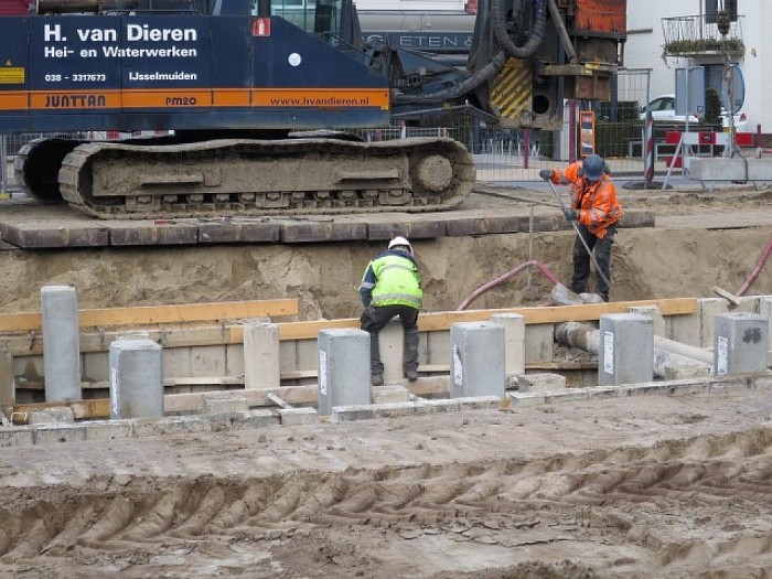 Ellenbroeksbrug Lemelerveld krijgt  vorm - Foto: Wim