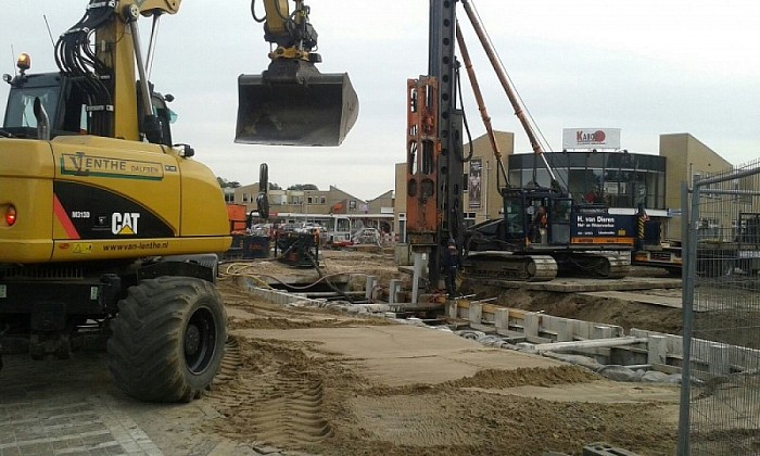 Aanvang werkzaamheden Kerkstraat Lemelerveld - Foto: Eigen geleverde foto