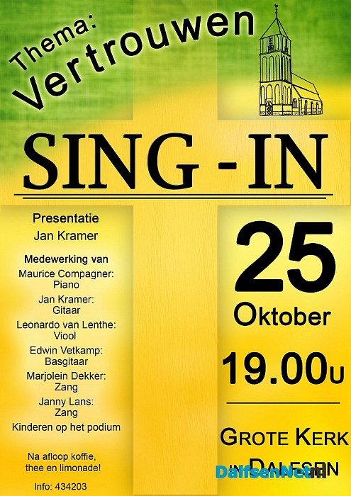 Sing-in Grote Kerk voor jong en oud
