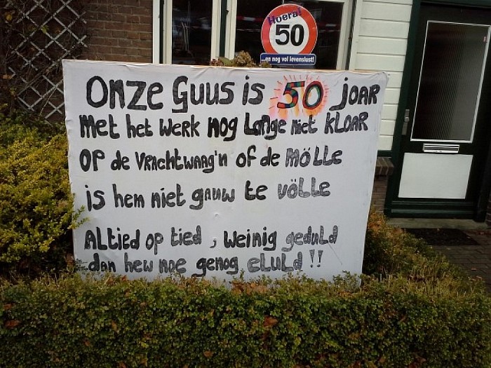 Guus 50 jaar - Foto: Eigen geleverde foto